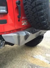 Motobilt Rear Stubby Bumper Bare Steel Jeep Wrangler JK 2007-2018                                     - MB1010 - Image 12