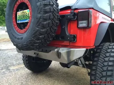 Motobilt Rear Stubby Bumper Bare Steel Jeep Wrangler JK 2007-2018 - MB1010