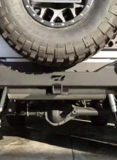 Motobilt Rear Stubby Bumper Bare Steel Jeep Wrangler JK 2007-2018                                     - MB1010 - Image 6