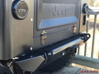 Motobilt Rear Rock Crawler Bumper Bare Steel Jeep Wrangler CJ | YJ | TJ 1976-2006 - MB1024