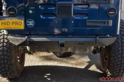 Motobilt Rear Rock Crawler Bumper Bare Steel Jeep Wrangler CJ | YJ | TJ 1976-2006 - MB1024