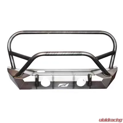 Motobilt Front Bumper w/ Stinger and Grill Hoop (The Hammer Series Bare Steel) Jeep Wrangler JK 2007-2018 - MB1025F-L