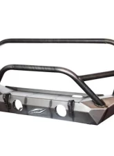 Motobilt Front Bumper w/ Stinger and Grill Hoop (The Hammer Series Bare Steel) Jeep Wrangler JK 2007-2018                                     - MB1025F-L - Image 4