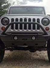 Motobilt Bumper w/ Stinger The Hammer Series Bare Steel Jeep Wrangler JK 2007-2018                                     - MB1025F-S - Image 8