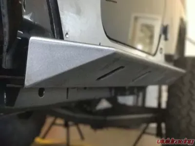 Motobilt Rocker Guards With Step Crusher Series Bare Steel Jeep Wrangler JK Unilimited 2007-2018 - MB1042