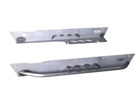 Motobilt Rocker Guards For Competition Corners w/ Step Bare Steel Jeep Wrangler YJ 1987-1995
