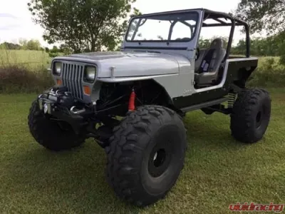 Motobilt Rocker Guards For Competition Corners Bare Steel Jeep Wrangler YJ 1987-1995 - MB1043