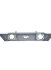 Motobilt Front Bumper w/ Fogs Hatchet Series Bare Steel Jeep Wrangler JK 2007-2018                                     - MB1048F - Image 6