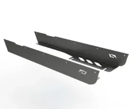 Motobilt Full Length Rocker Guards Bare Steel Jeep Wrangler TJ 1997-2006