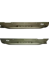 Motobilt Full Length Rocker Guards w/ Step Bare Steel Jeep Wrangler TJ 1997-2006                                     - MB1056-S - Image 2