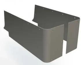 Motobilt Blank Corners Bare Steel Pair Jeep Wrangler CJ | YJ | TJ 1976-2006