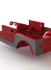 Motobilt 4" Stretch Cut Corners Bare Steel Pair Jeep Wrangler TJ 1997-2006                                     - MB1058 - Image 3