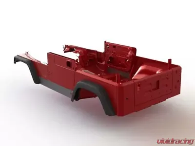 Motobilt Rocker Guards W/ Stock Flares Bare Steel Jeep Wrangler TJ 1997-2006 - MB1059