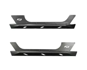 Motobilt Rocker Guards w/ Step Crusher Series Bare Steel Jeep Wrangler JK 2007-2018
