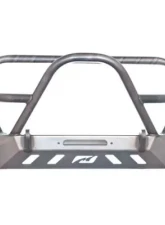 Motobilt Front Bumper w/ Grill Hoop and Stinger Bare Steel Jeep Wrangler YJ | TJ | LJ 1987-2006                                     - MB1069-L - Image 3