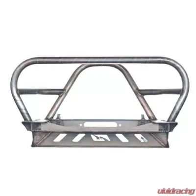 Motobilt Front Bumper w/ Grill Hoop and Stinger Bare Steel Jeep Wrangler YJ | TJ | LJ 1987-2006 - MB1069-L
