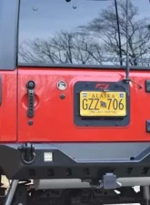 Motobilt Rear Bumper Crusher Series Bare Steel Jeep Wrangler JK 2007-2018                                     - MB1072 - Image 2