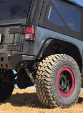 Motobilt Rear Bumper Crusher Series Bare Steel Jeep Wrangler JK 2007-2018                                     - MB1072 - Image 7