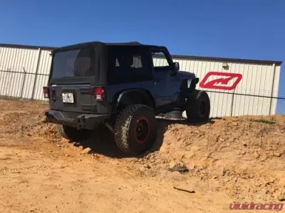 Motobilt Rear Bumper Crusher Series Bare Steel Jeep Wrangler JK 2007-2018 - MB1072