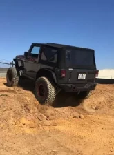 Motobilt Rear Bumper Crusher Series Bare Steel Jeep Wrangler JK 2007-2018                                     - MB1072 - Image 9