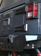 Motobilt Rear Bumper Crusher Series Bare Steel Jeep Wrangler JK 2007-2018                                     - MB1072 - Image 11