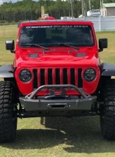 Motobilt Front Bumper w/ Bull Bar Crusher Jeep Wrangler JL | Gladiator 2018-2022                                     - MB1078-B - Image 7