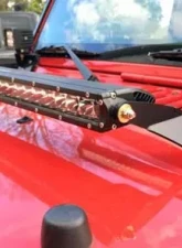 Motobilt 20" LED Single Row Hood Mounts Jeep Wrangler JK 2007-2018                                     - MB2032 - Image 5