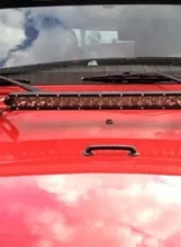 Motobilt 20" LED Single Row Hood Mounts Jeep Wrangler JK 2007-2018                                     - MB2032 - Image 6