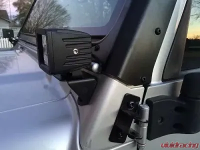 Motobilt A-Pillar Light Mounts Jeep Wrangler TJ | TJ Unlimited 1997-2006 - MB2033