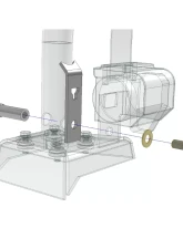Motobilt Rear Seat Belt Mount Kit JKU Cage For Jeep JKU                                     - MB3036 - Image 3