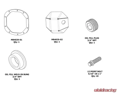 Motobilt Dana 30 DIY DIFF Cover - MB4029-DIY