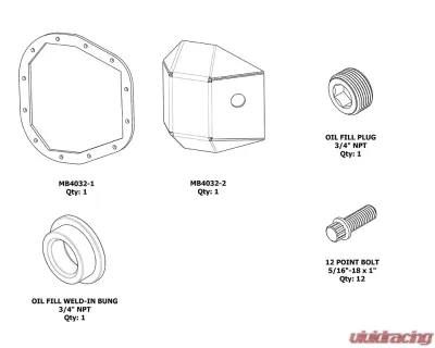 Motobilt Sterling 10.25 /10.5 DIY DIFF Cover - MB4032-DIY