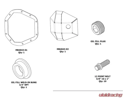 Motobilt Dana 60 Super Duty DIY DIFF Cover - MB4043-DIY