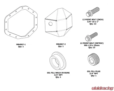 Motobilt 13 Bolt DIY DIFF Cover - MB4067-DIY