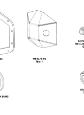 Motobilt Rubicon Front DIY DIFF Cover M210 Jeep Wrangler JL | Gladiator JT 2018+                                     - MB4075-DIY - Image 3