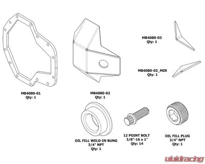 Motobilt Ultimate Dana 60 DIY DIFF Cover - MB4080-DIY