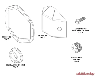 Motobilt AAM 11.5 DIY DIFF Cover - MB4090-DIY