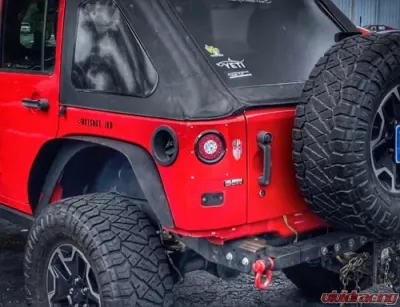 Motobilt Round Tail Light Conversion Kit Jeep Wrangler JK | JKU 2007-2018 - MB5506