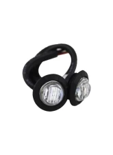 Motobilt 3/4 Inch Clear Lens Amber LED Fender/Side Marker Light (2 pack) For Jeep CJ|Jeep YJ|Jeep JK|Jeep JKU|Jeep JL|Jeep Gladiator JT                                     - MB6500 - Image 3