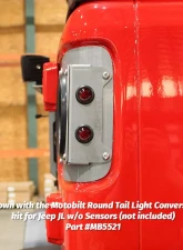 Motobilt 3/4 Inch Red Lens LED Side Marker/Fender Lights 2 Pack Jeep                                     - MB6503 - Image 3