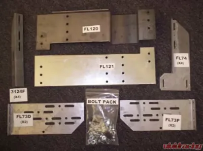 Owens Products 2" Drop GlaStep Plus Running Boards Brackets Kit Chevrolet Silverado 1500 | 2500 | 3500 6.5' Bed 2007-2014 - 10-1012