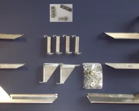 Owens Products Silver 67082-01/67582-01 Running Board Mounting Brackets Kit Dodge Durango Except Citadel 2011-2018