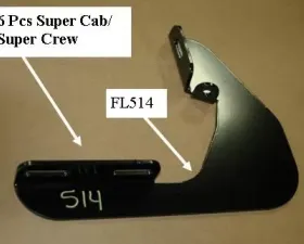 Owens Products Black Running Board Mounting Brackets Kit Ford F150 Super Cab 2009-2014