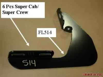 Owens Products Black Running Board Mounting Brackets Kit Ford F150 Super Cab 2009-2014 - 10-1252