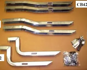 Owens Products Silver Transender Running Boards Mounting Brackets Kit Nissan Rogue 2015-2017