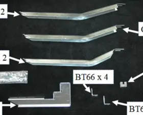 Owens Products Silver 67680-01 Running Board Mounting Brackets Kit Honda Odyssey 2011-2018