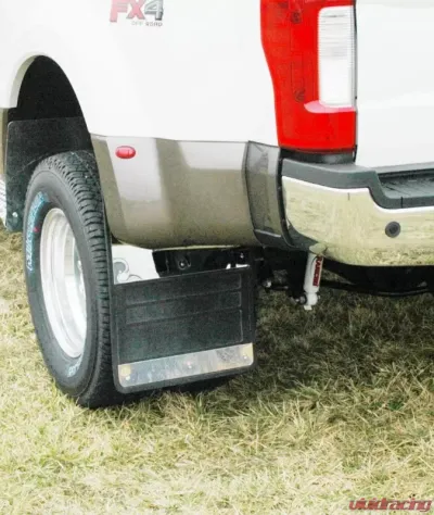 Owens Products 19 x 24 Stainless Steel Inserts Classic Dually Rubber Mud flaps Ford F350 2017-2019 - 86002