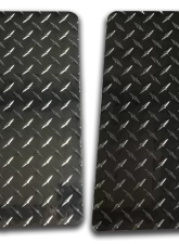 Owens Products 10 x 16 Bright Rectangular Diamond Tread Aluminum Classic Mud flaps Universal Fit                                     - 861016D - Image 3