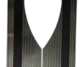 Owens Products 6.5 x 16 Bright Moon Cut Extruded Aluminum Owens Classic Aluminum Mud flaps Universal Fit