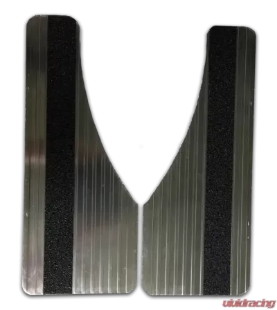 Owens Products 6.5 x 16 Bright Moon Cut Extruded Aluminum Owens Classic Aluminum Mud flaps Universal Fit - C7000MF